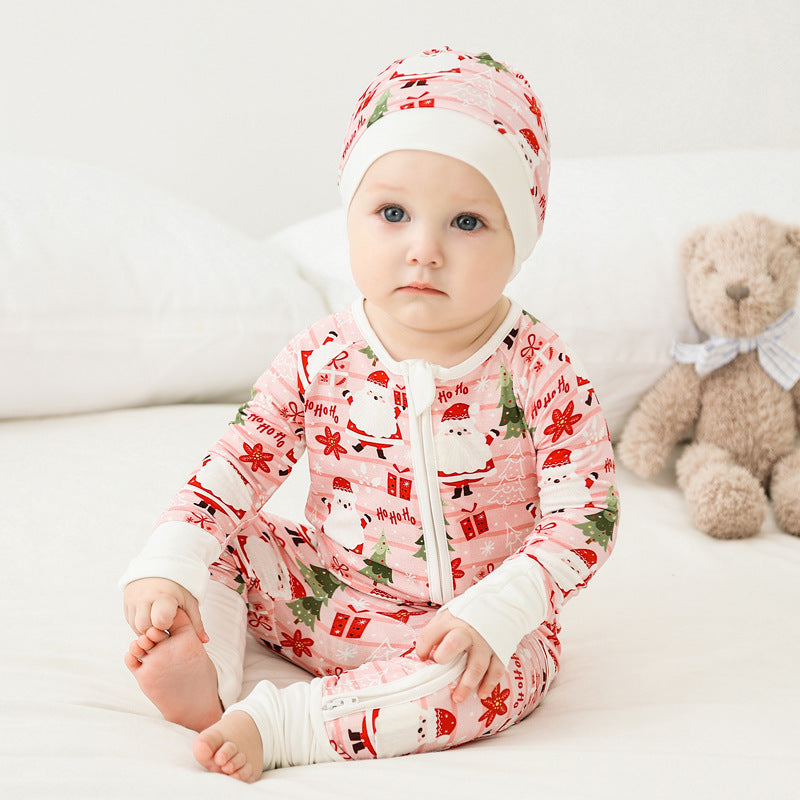 Festive Christmas Baby Romper