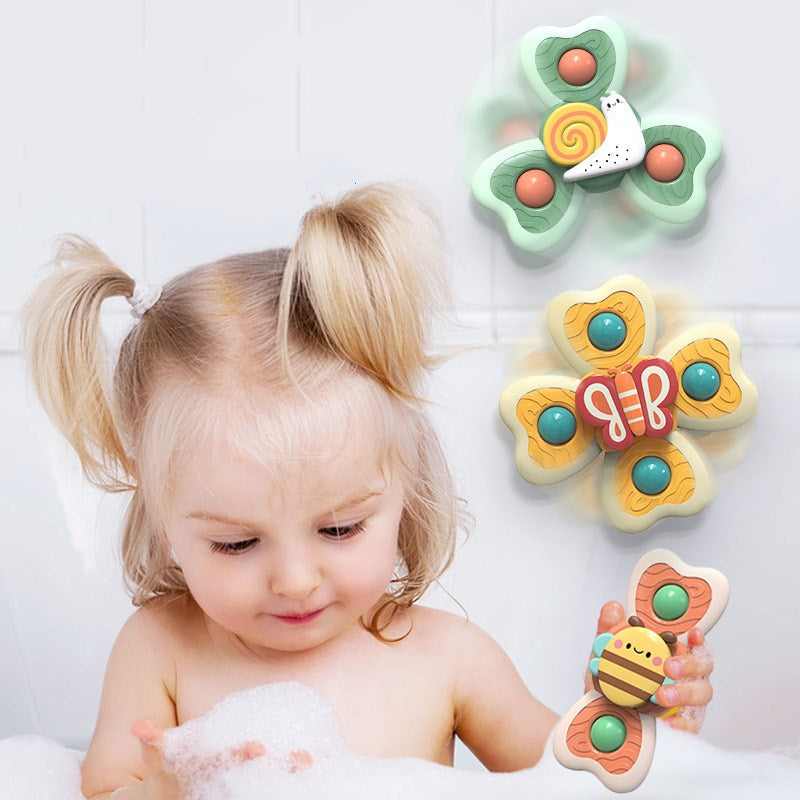 NEW Baby Silicone Spinning Toy Set