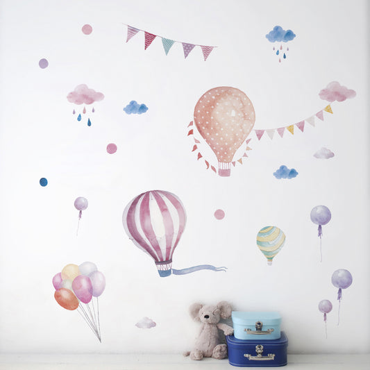 Earthy Balloon Wall Decal Stickers