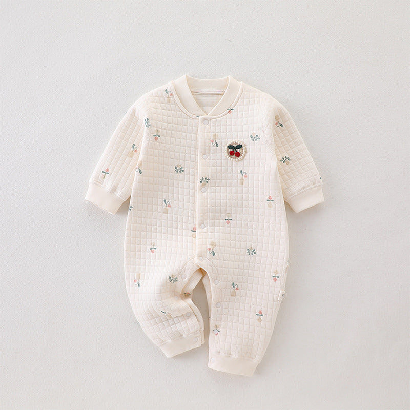 Quality Winter Cotton Onesie (in 6 Earthy prints)