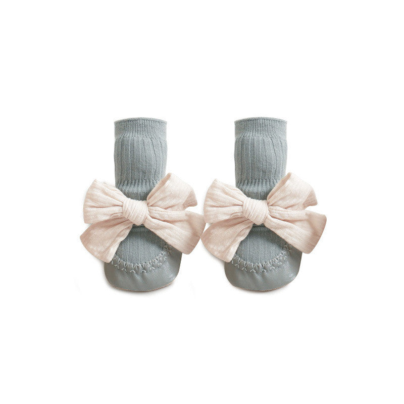 Baby Girl Bow Sock Shoes