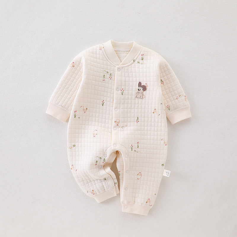 Quality Winter Cotton Onesie (in 6 Earthy prints)