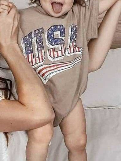 Cotton Onesie for July 4th Celebrations