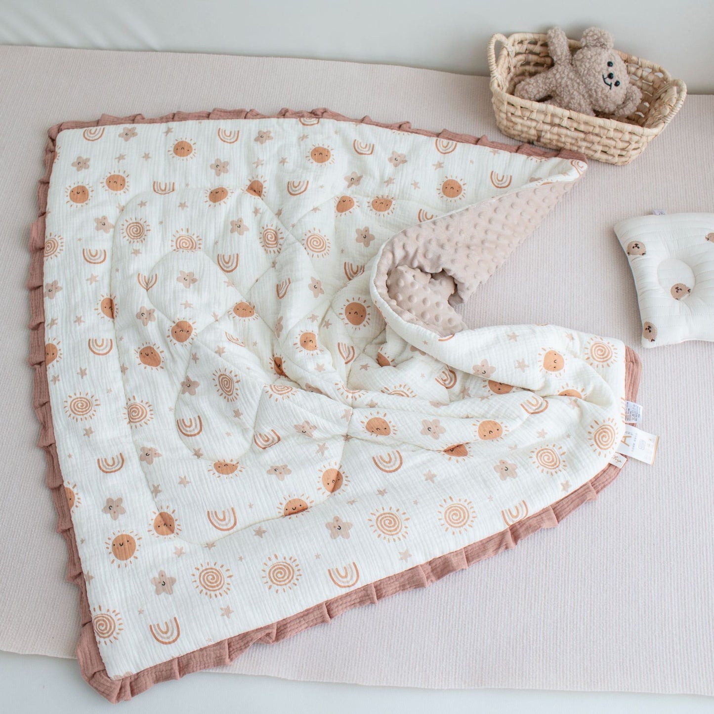 Quilted Cotton Baby Blanket