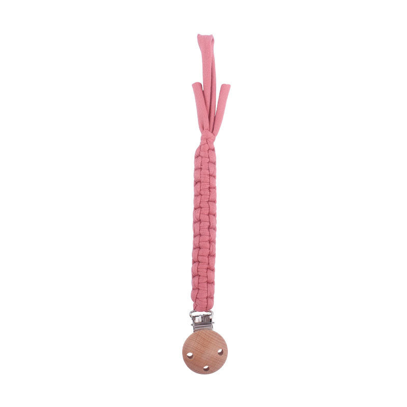 Handwoven Cotton Pacifier Clip Chain