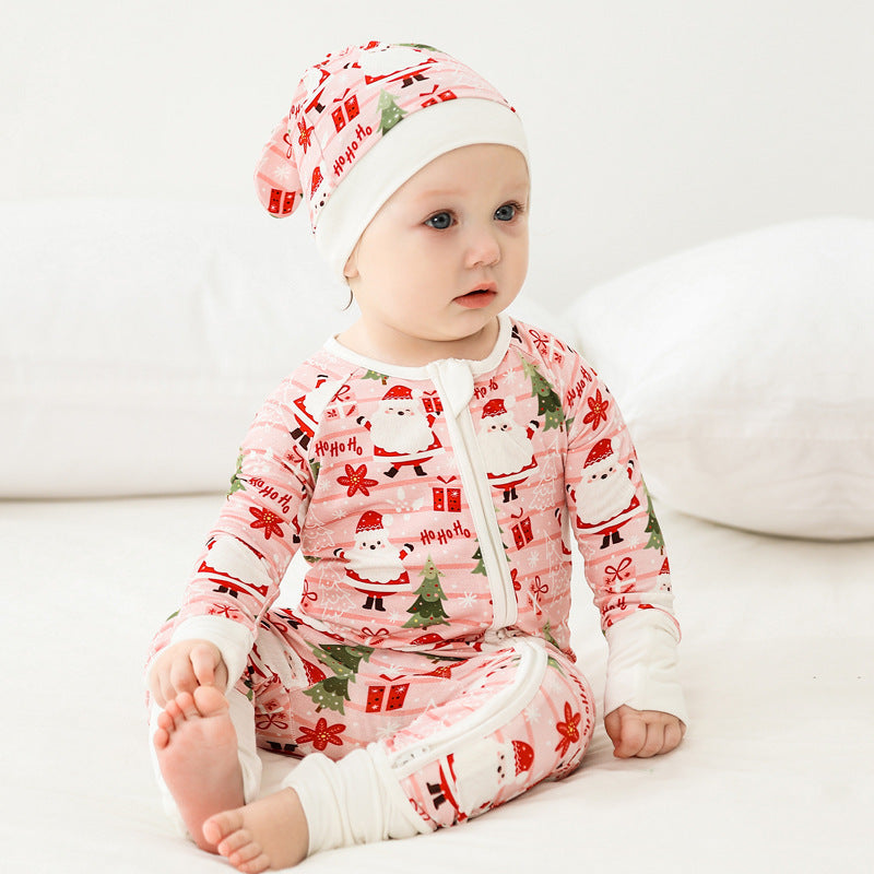 Festive Christmas Baby Romper