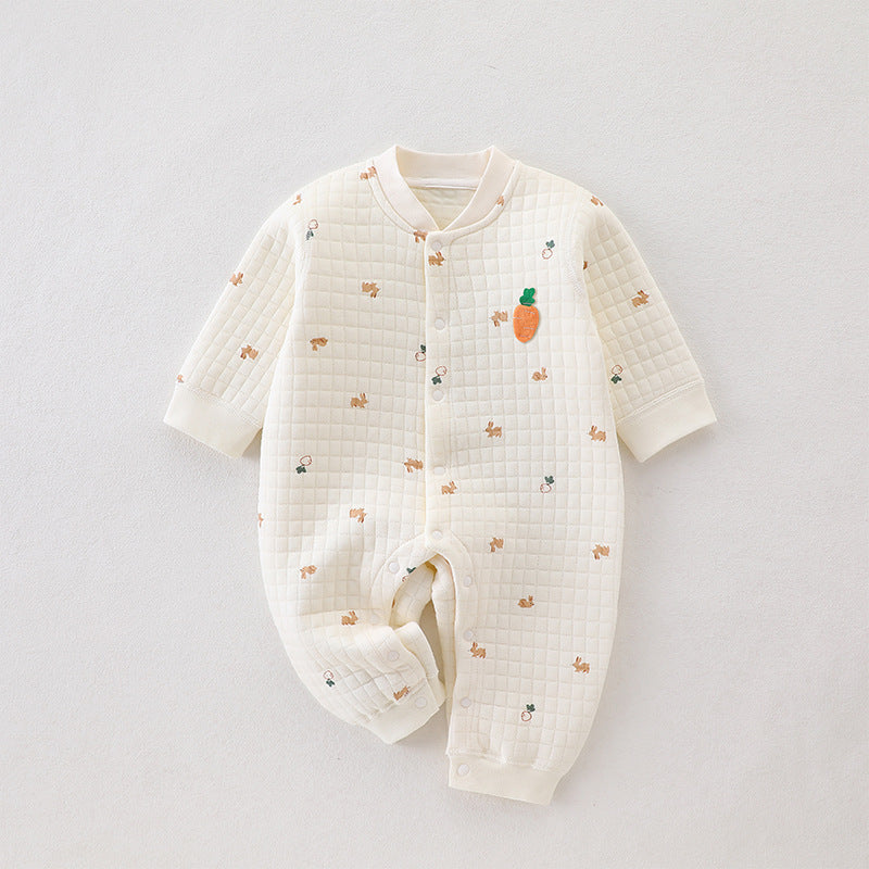 Quality Winter Cotton Onesie (in 6 Earthy prints)