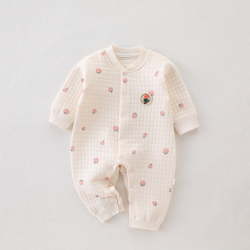 Quality Winter Cotton Onesie (in 6 Earthy prints)