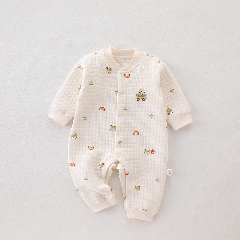 Quality Winter Cotton Onesie (in 6 Earthy prints)