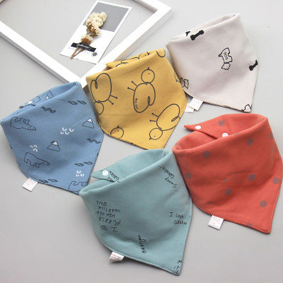 Bright Baby Cotton Bibs - Saliva Towel Sets of 4 or 5