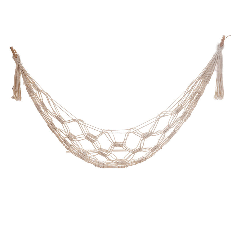 Hand Woven Cotton Toy Storage Hammock