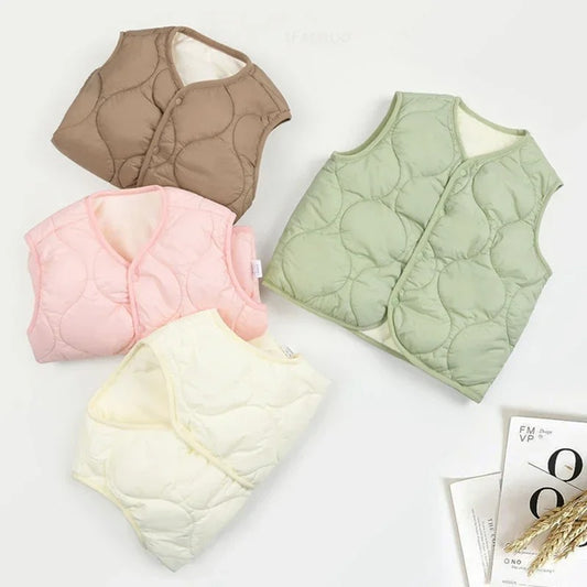 Quilted Winter Baby Vest
