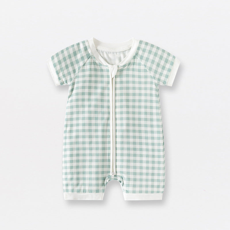 Summer Short Sleeve Earthy Bamboo Cotton Onesie