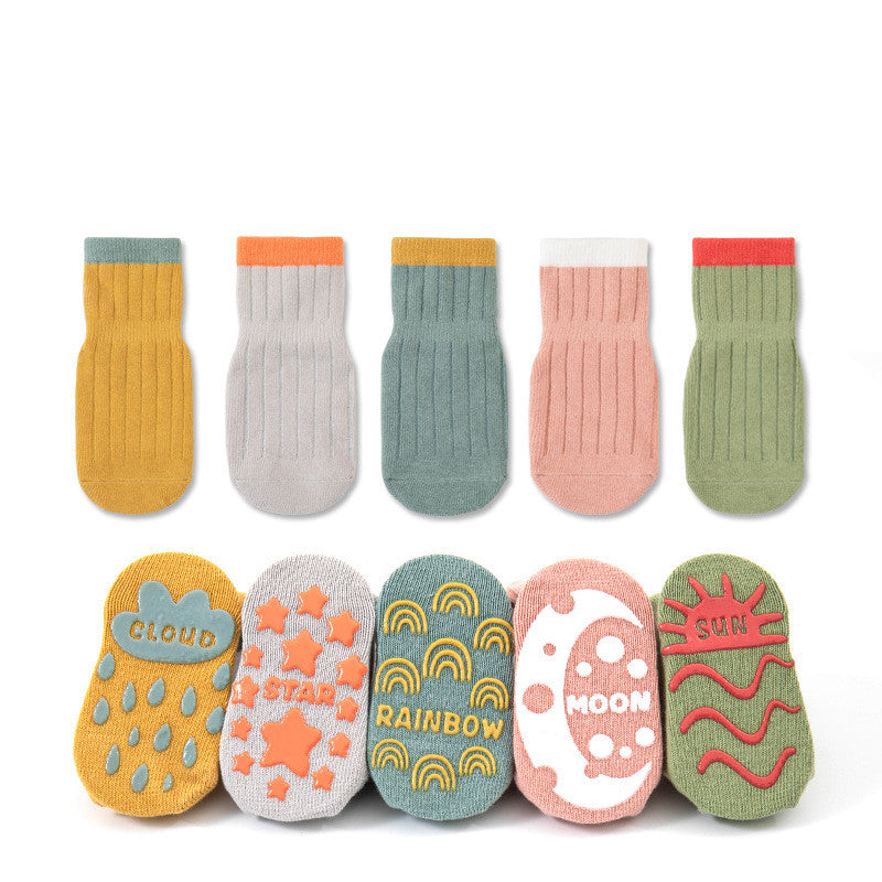 Earthy Cotton Non-Slip Baby Socks