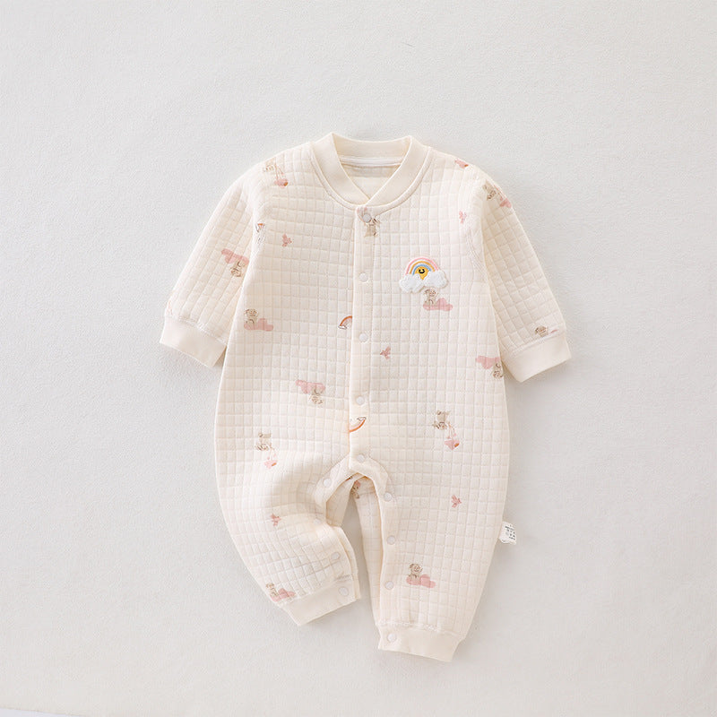 Quality Winter Cotton Onesie (in 6 Earthy prints)