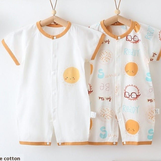 Newborn Cotton Romper Summer Set (Set of 2)