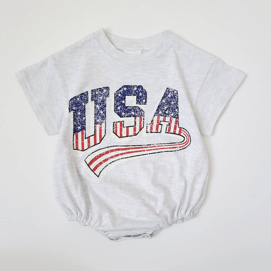 Cotton Onesie for July 4th Celebrations