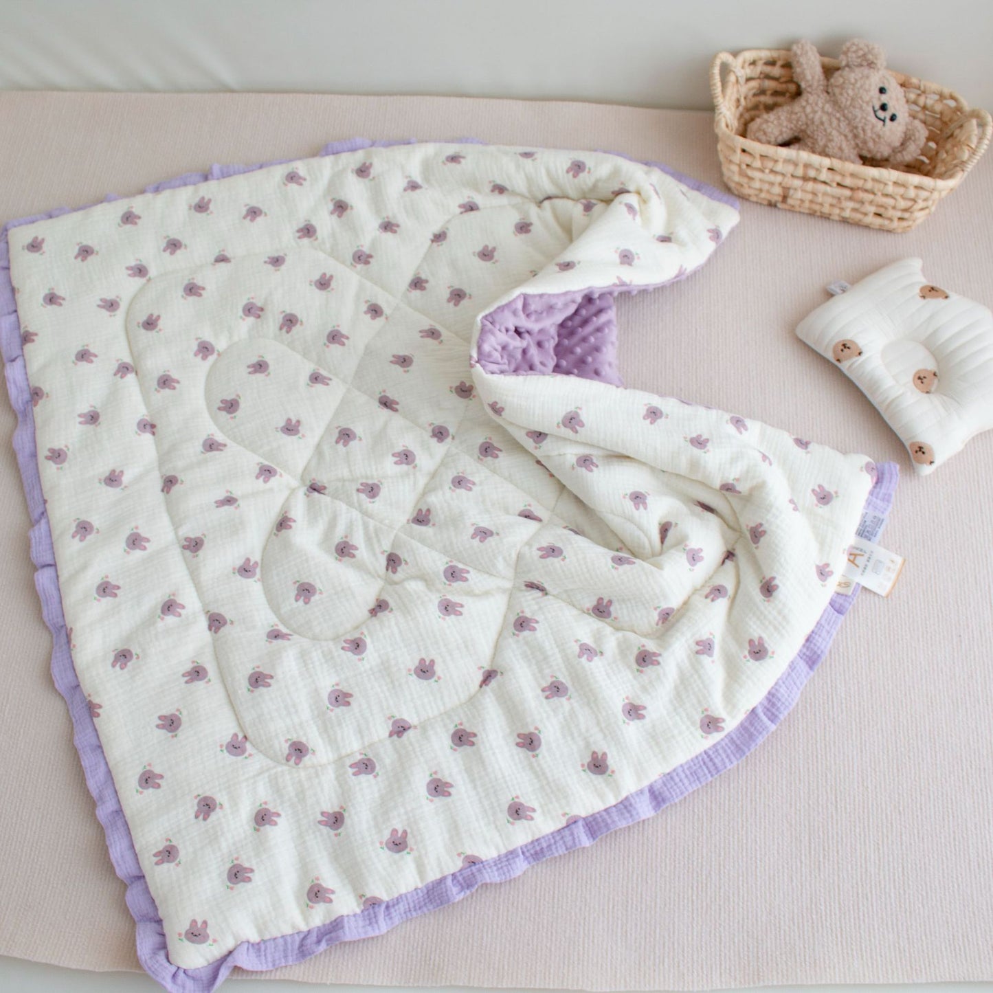 Quilted Cotton Baby Blanket