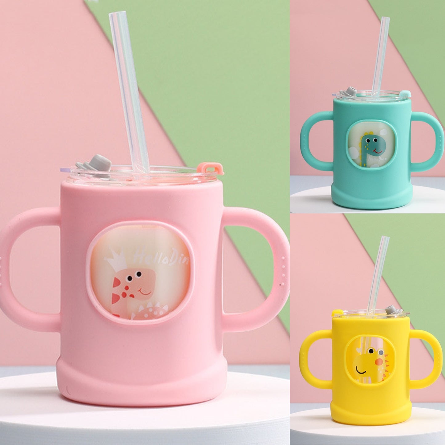 Baby Drinking Sippy Cup Set