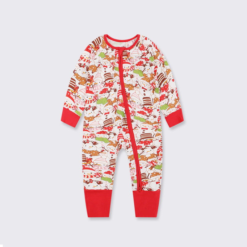 Festive Christmas Baby Romper