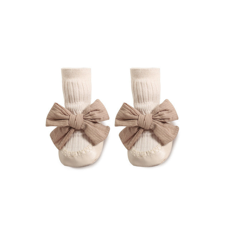 Baby Girl Bow Sock Shoes