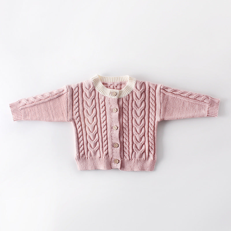 Baby and Toddler Cotton Knit Button Up Sweater