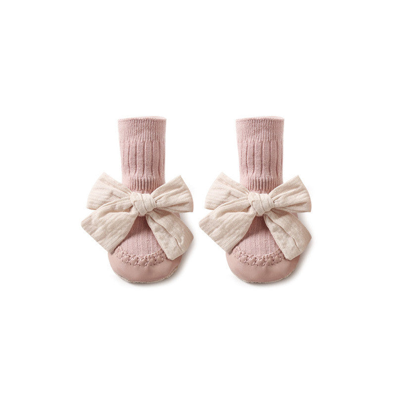 Baby Girl Bow Sock Shoes