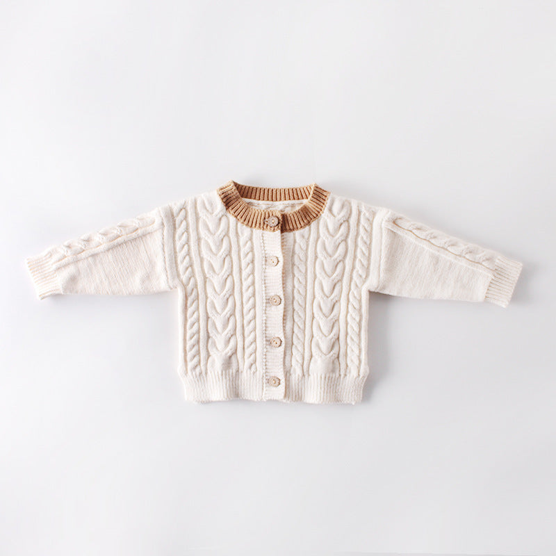 Baby and Toddler Cotton Knit Button Up Sweater