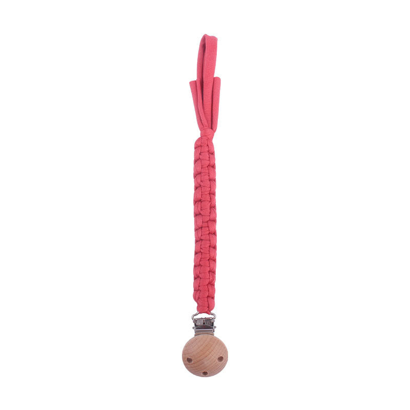 Handwoven Cotton Pacifier Clip Chain