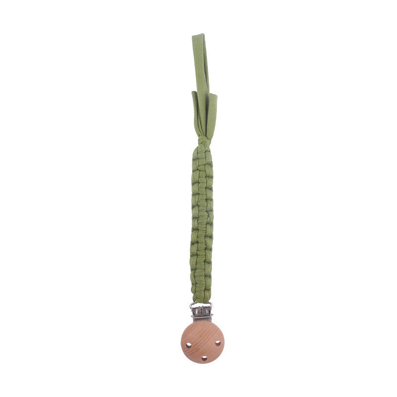 Handwoven Cotton Pacifier Clip Chain