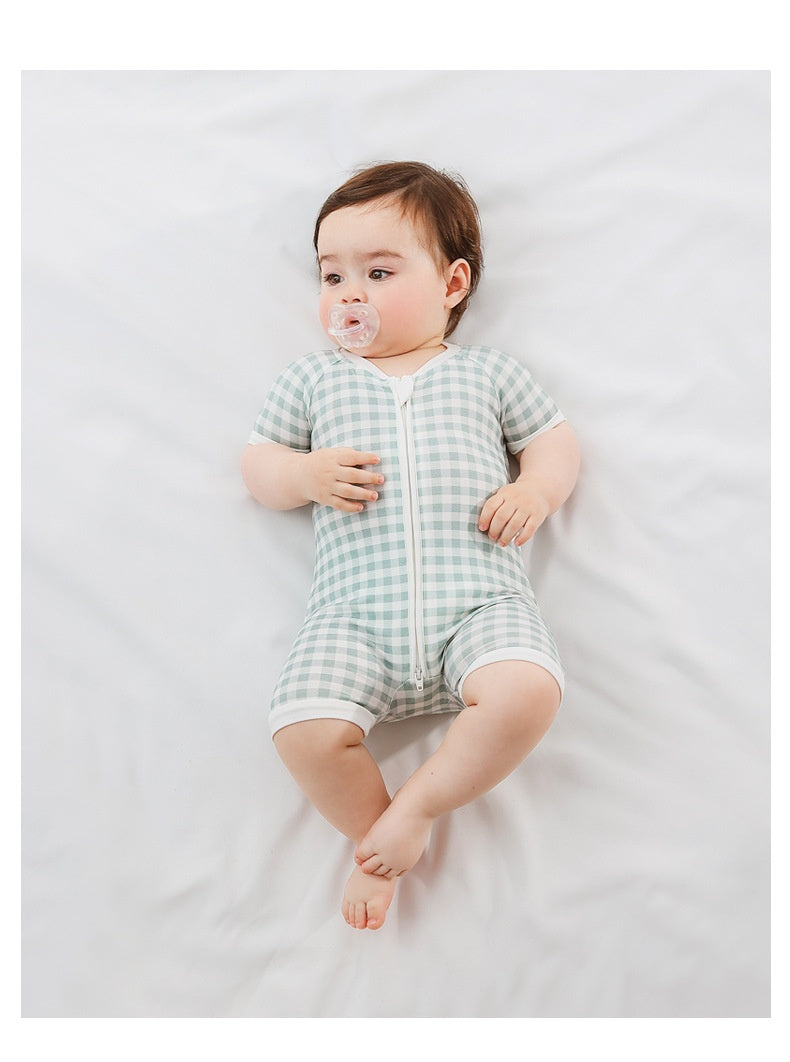 Summer Short Sleeve Earthy Bamboo Cotton Onesie