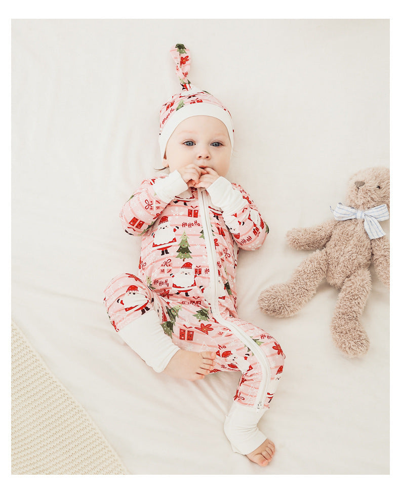 Festive Christmas Baby Romper