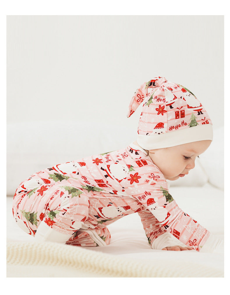 Festive Christmas Baby Romper